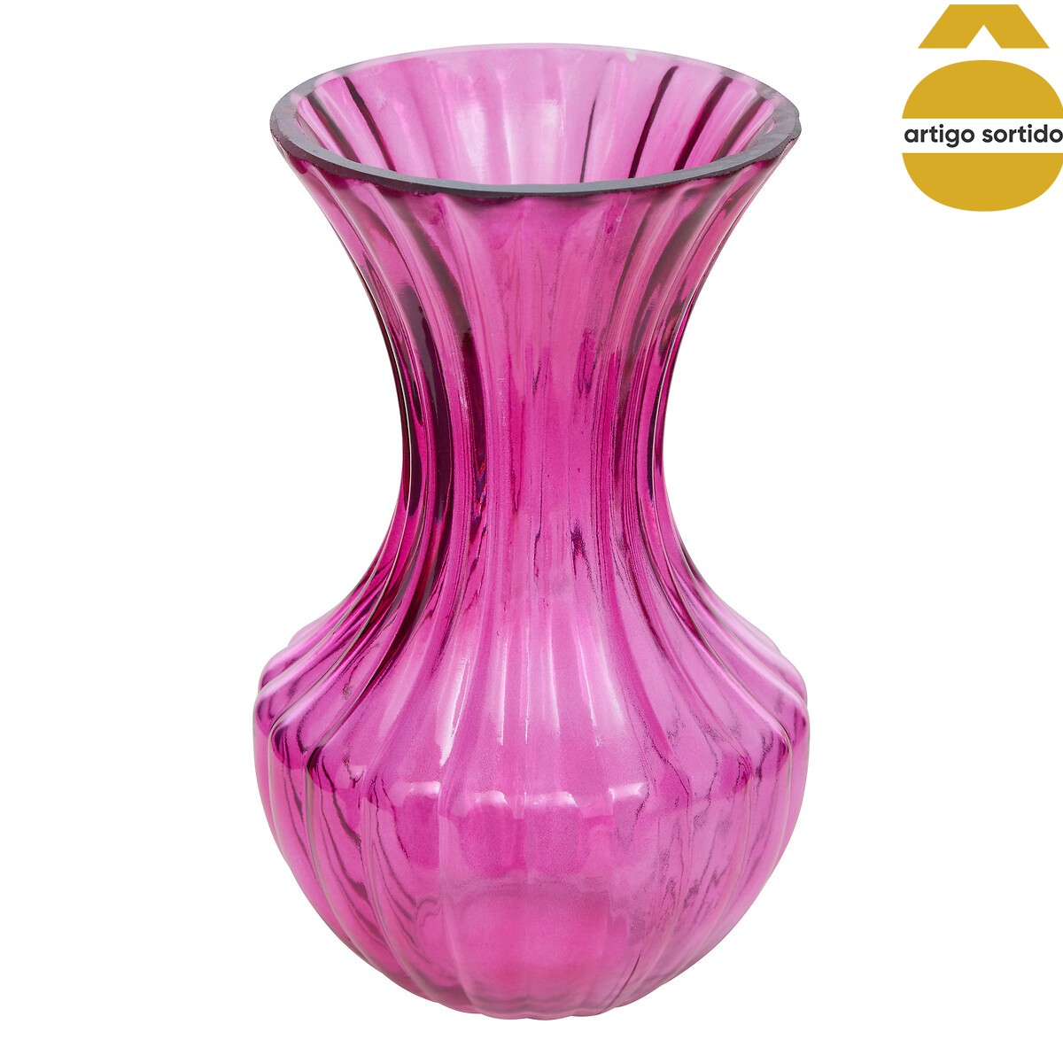 Jarra estriado BELLI de vidro 20cm