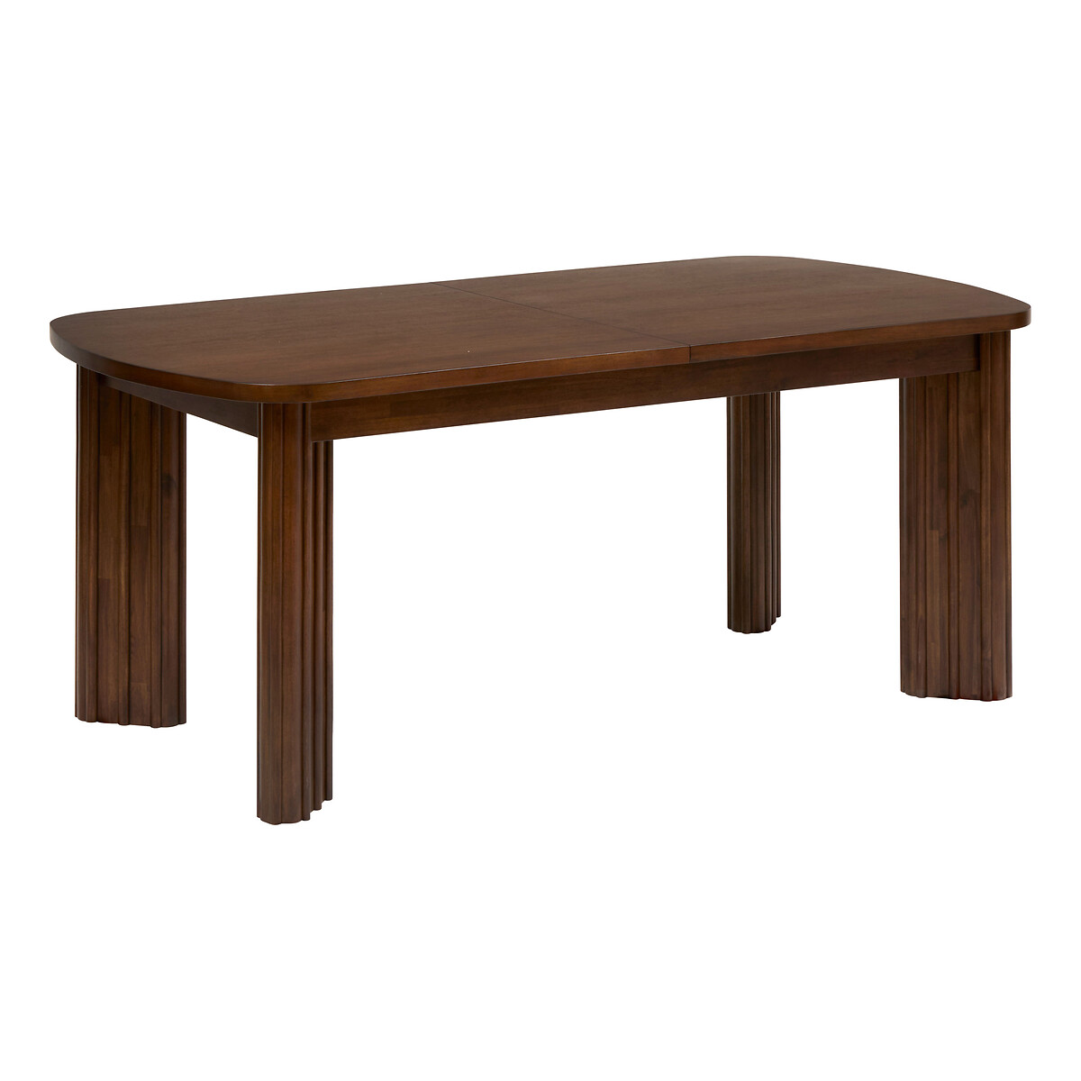 Mesa de jantar extens&iacute;vel RIKAYA em madeira ac&aacute;cia 180/230cm