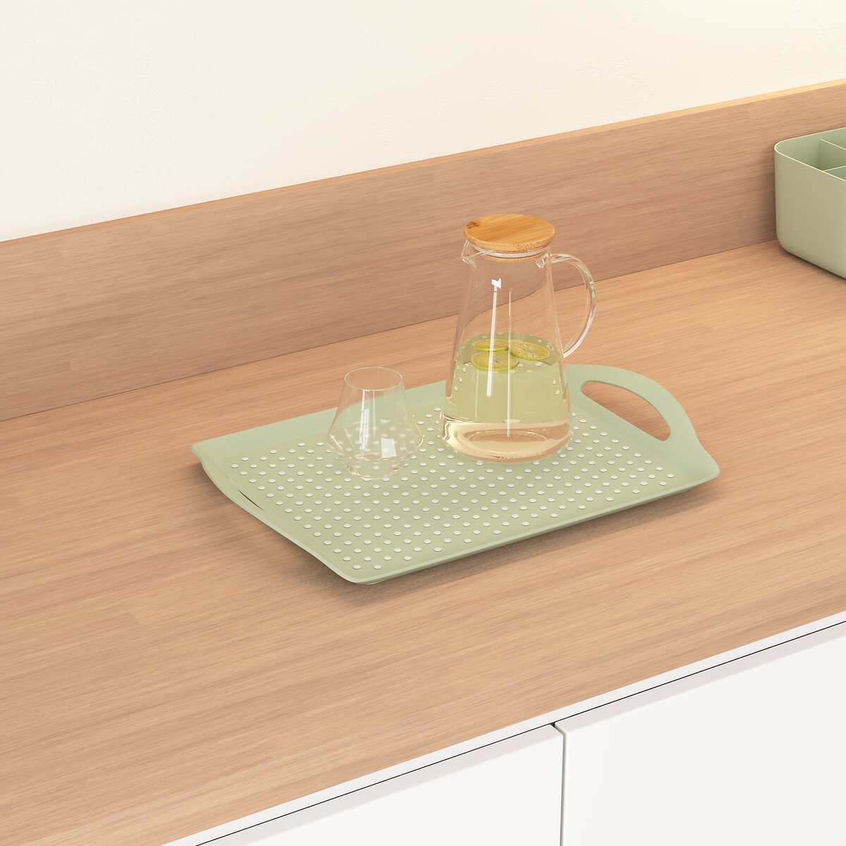 Tabuleiro antiderrapante POLY verde