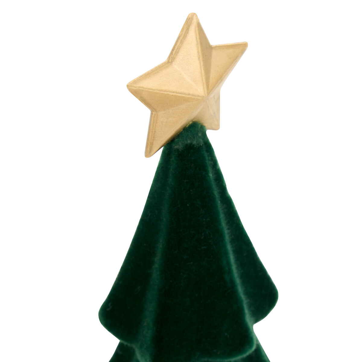 &Aacute;rvore de natal decorativa veludo verde 30cm