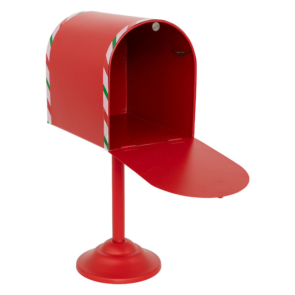 Caixa de correio vermelho em metal 32cm