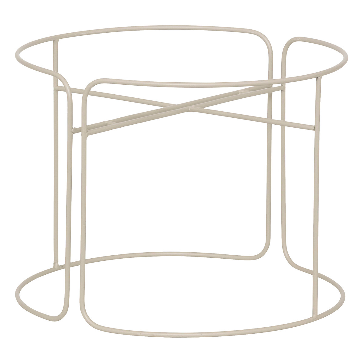 Floreira AZE em metal bege 44,3cm