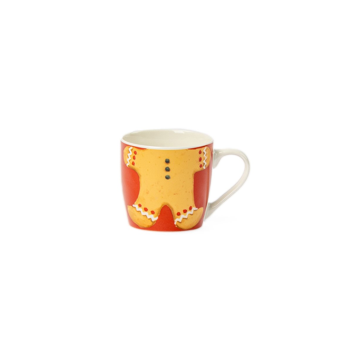 Conjunto caneca e tigela com biscoito gengibre em cerâmica 35cl