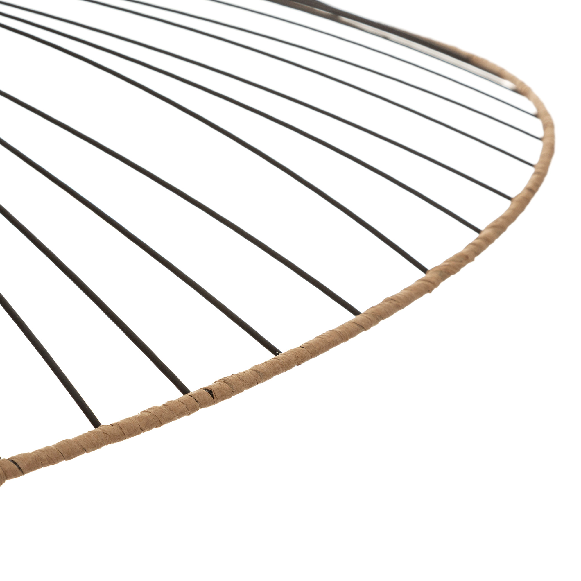 Candeeiro de teto alara preto em metal