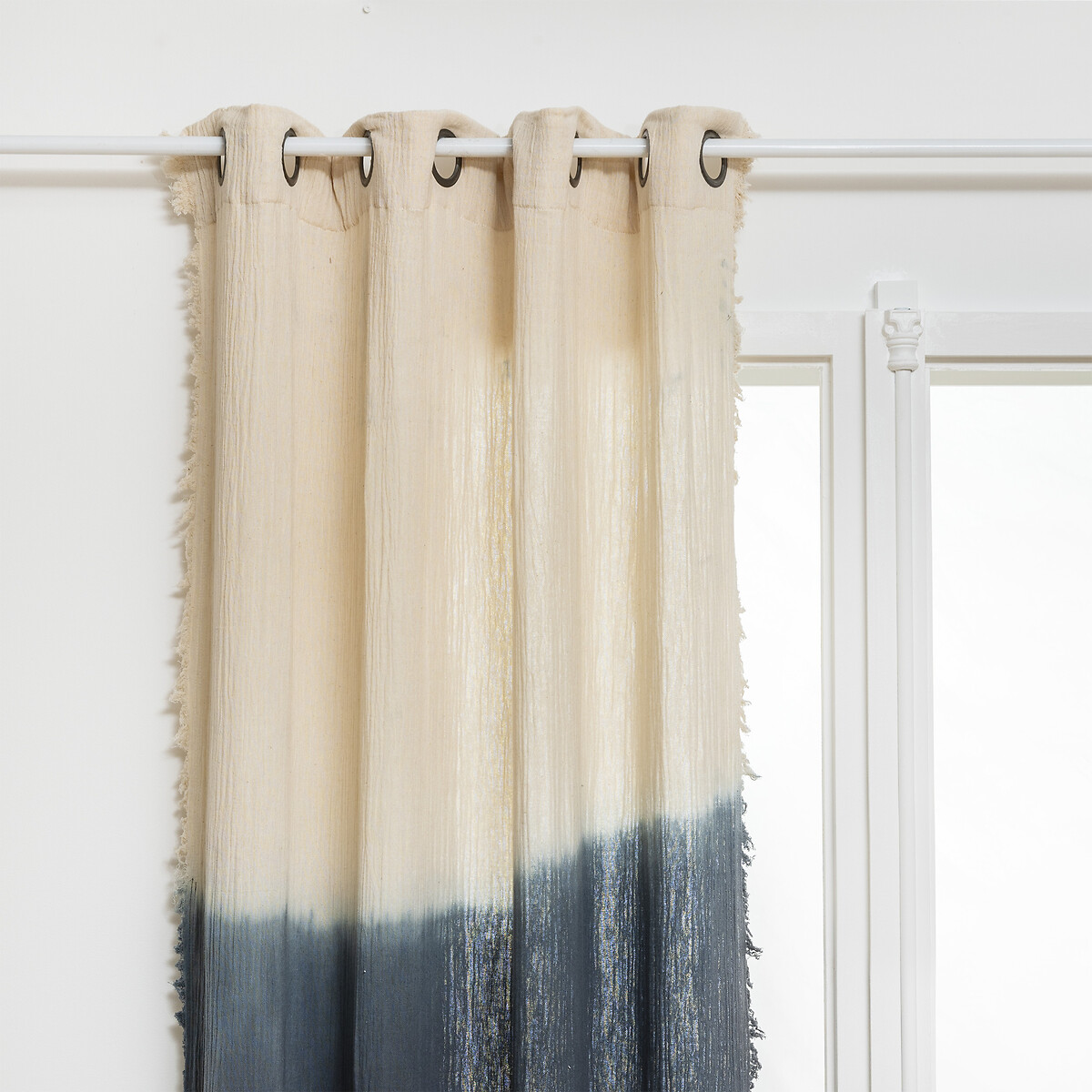 Cortina tie dye com franjas 140x260cm,  Cortina tie dye com franjas 140x260cm