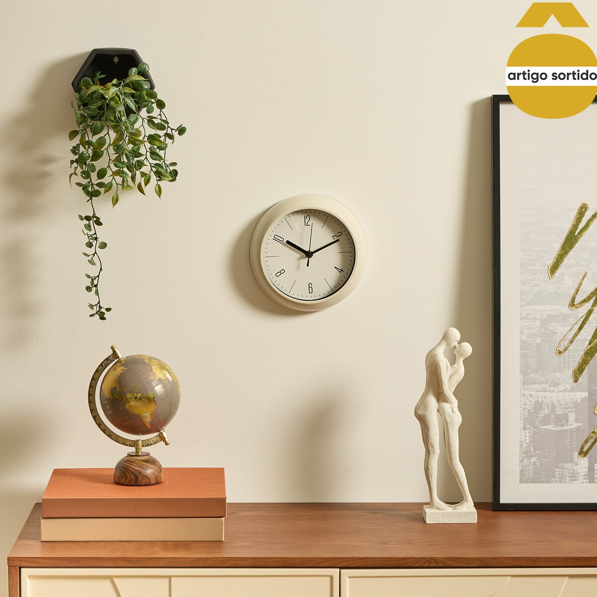 Rel&oacute;gio de parede RONAN 20cm