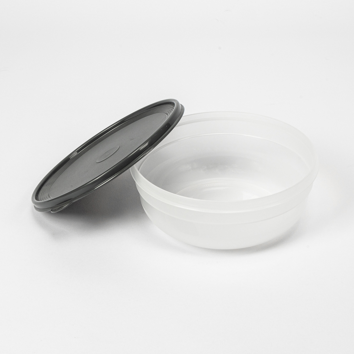 Caixa redonda com tampa cinza 2,8l