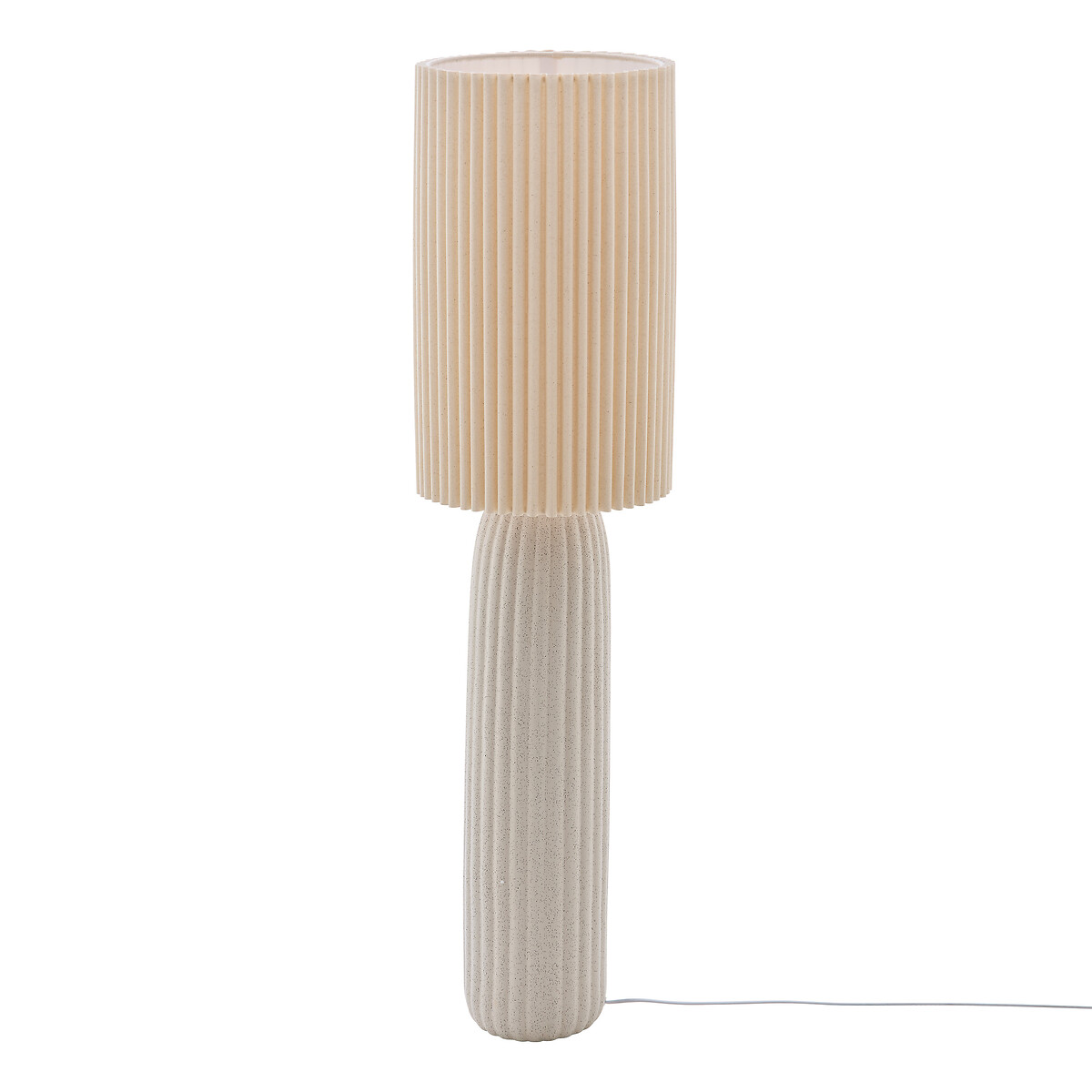 Candeeiro de p&eacute; KENAN bege 122,5cm